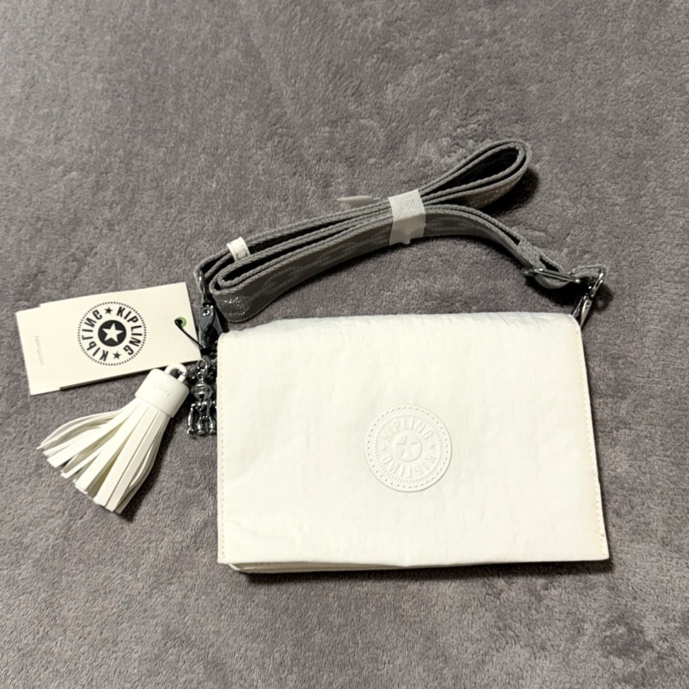 Kipling Clair Crossbody Bag - White -‎ New With Tag
